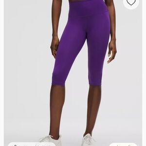 Lululemon Athletica Purple Wunder Train HR Crop